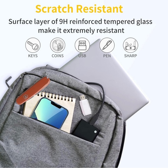 UNBREAKcable Shatterproof Tempered Glass Screen Protector for iPhone 13 Mini - Picture 4 of 6